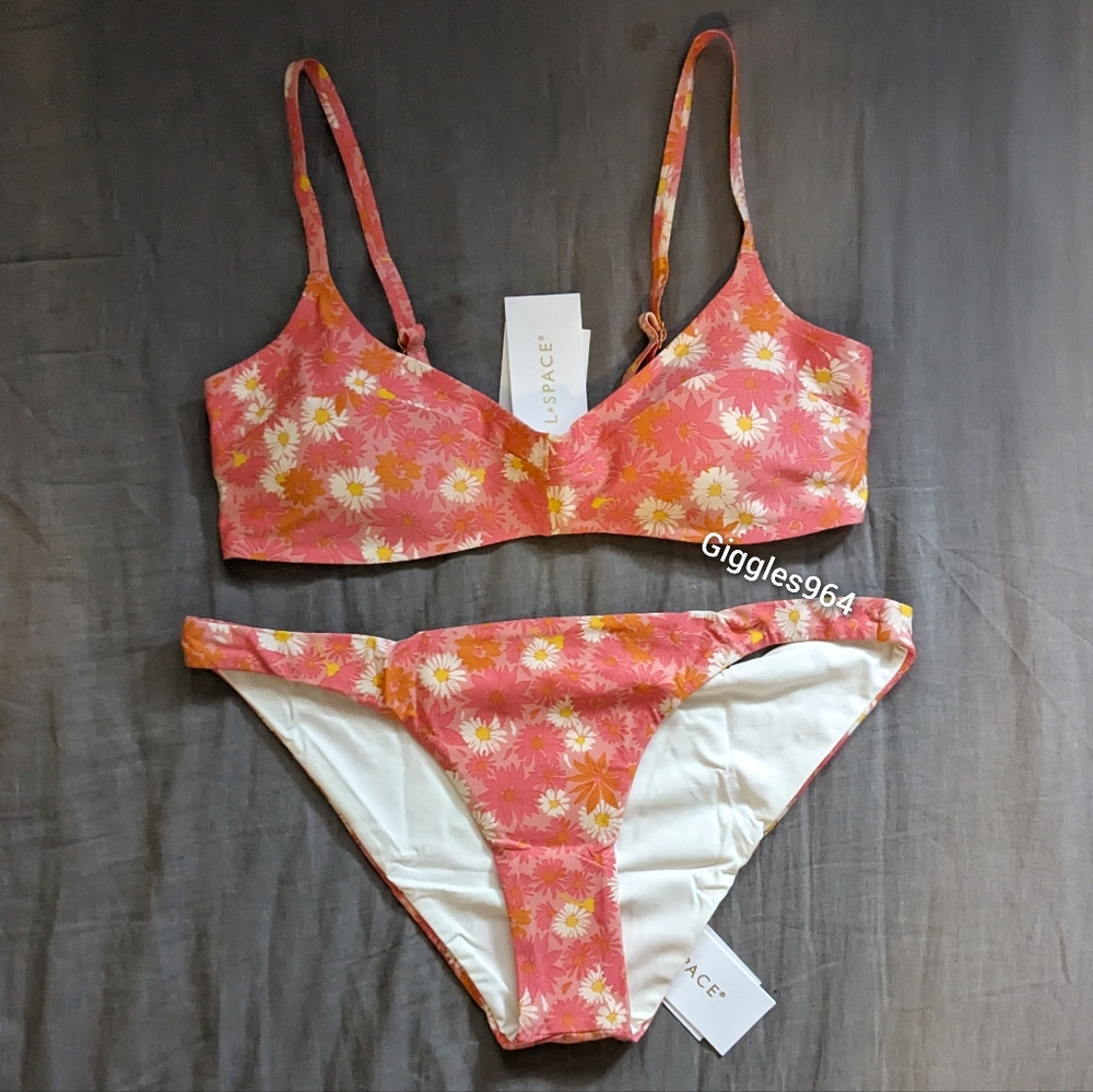 L*Space Fused Alec Camacho Bikini Set In Bloom